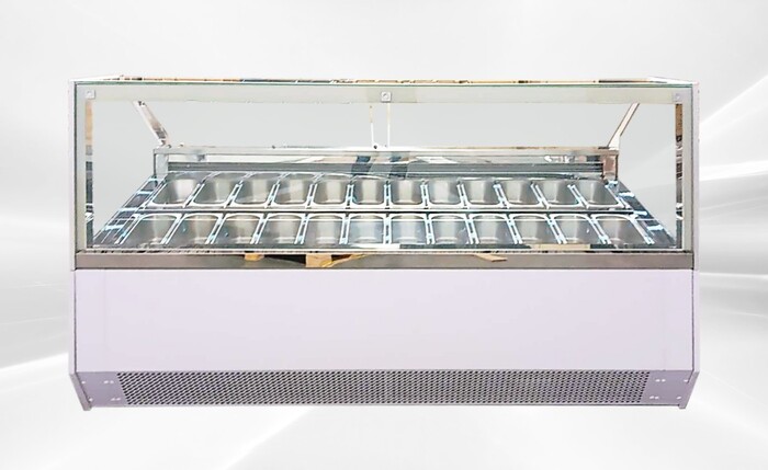 NSF Gelato Dipping Cabinet 88 Inches 24 pan DW-24