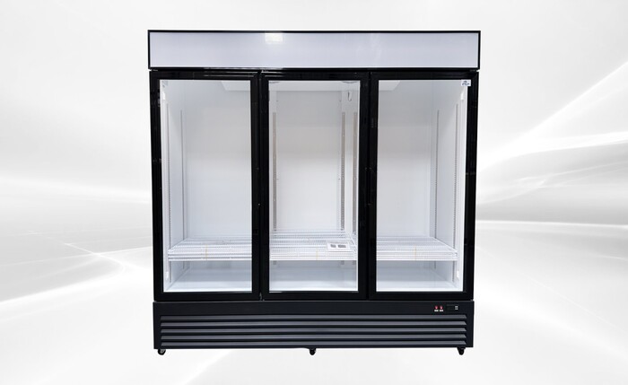 NSF 78 inches Commercial 3 Glass Door Refrigerator GDC-72