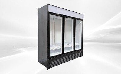 NSF 78 inches Commercial 3 Glass Door Refrigerator GDC-72