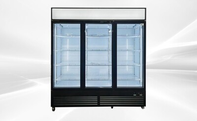 NSF 78 inches Commercial 3 Glass Door Refrigerator GDC-72