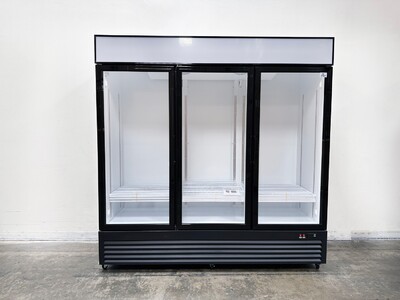NSF 78 inches Commercial 3 Glass Door Refrigerator GDC-72