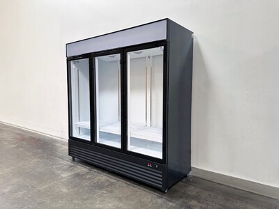 NSF 78 inches Commercial 3 Glass Door Refrigerator GDC-72