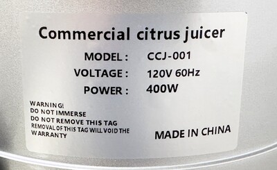Fruit Juicer Blender  Extractor Orange OR350 CCJ-001