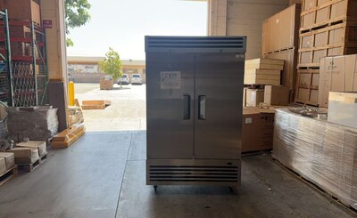 Clearance Reach In Two Door Refrigerator SS interior 102210L0818