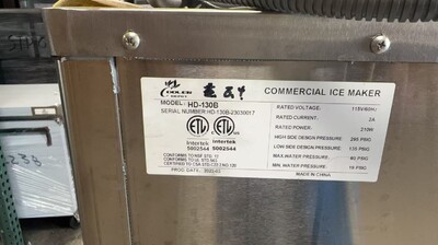 Clearance 350lbs Hotel Ice Maker Dispenser Air Cooled101279L0822