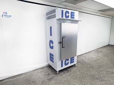 NSF Ice Merchandiser One Door Ice Storage  100 bags HR-CB30F