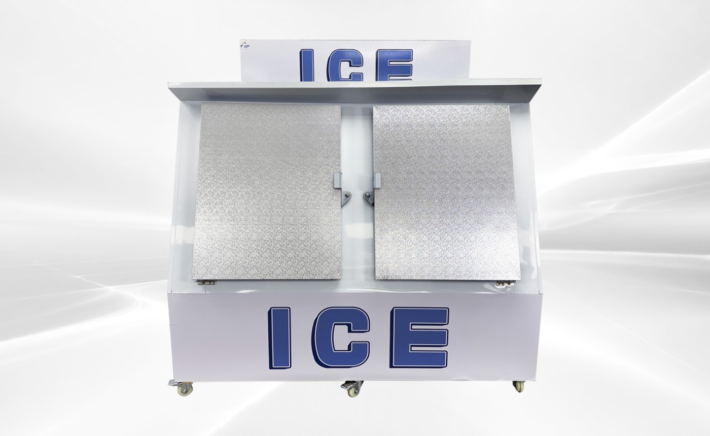 NSF Ice Merchandiser Two Door Ice Storage 200 bags  HR-CB600F