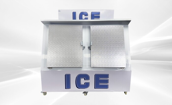 NSF Ice Merchandiser Two Door Ice Storage 200 bags  HR-CB600F