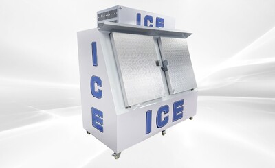 NSF Ice Merchandiser Two Door Ice Storage 200 bags  HR-CB600F