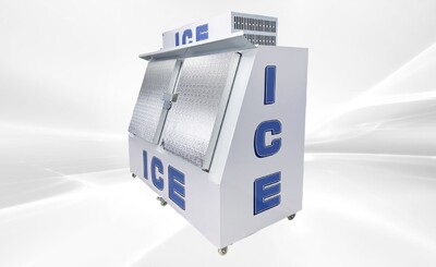 NSF Ice Merchandiser Two Door Ice Storage 200 bags  HR-CB600F