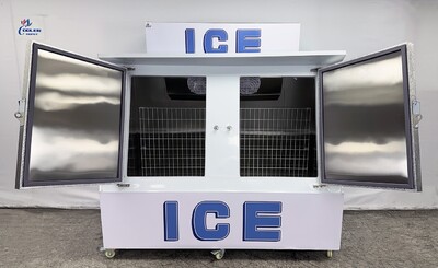NSF Ice Merchandiser Two Door Ice Storage 200 bags  HR-CB600F