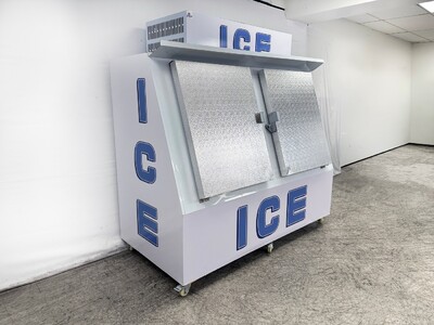 NSF Ice Merchandiser Two Door Ice Storage 200 bags  HR-CB600F