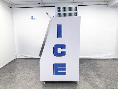 NSF Ice Merchandiser Two Door Ice Storage 200 bags  HR-CB600F