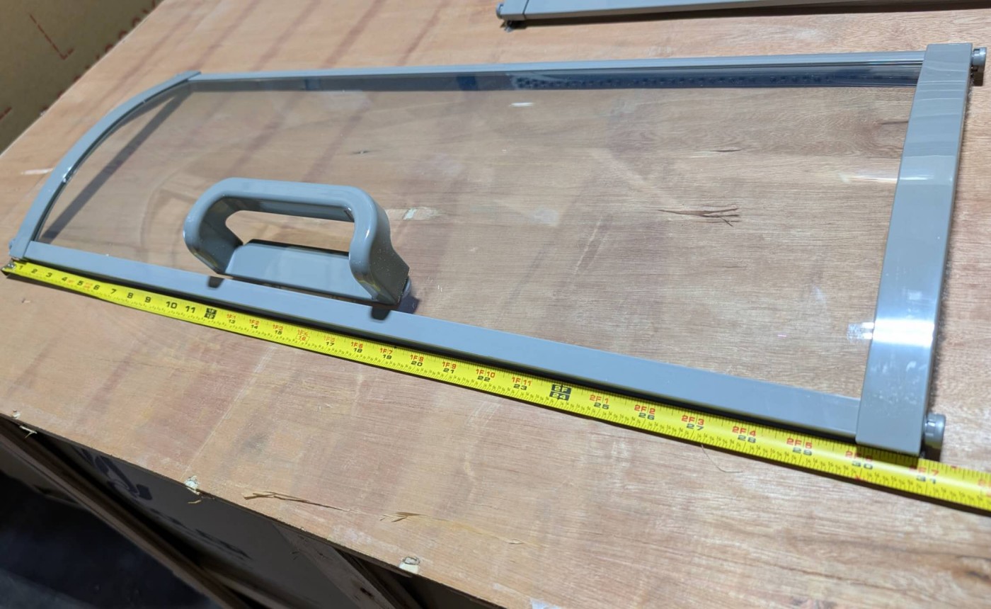 [Parts] HN25A-U Arc-shaped glass door with handle 752*254CM