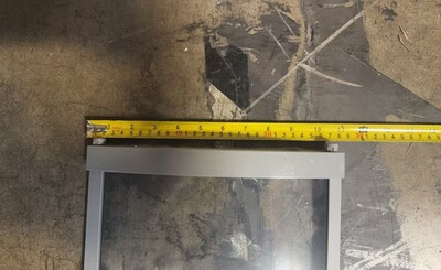 [Parts] HN21A-U Arc-shaped glass door with handle 969*254CM