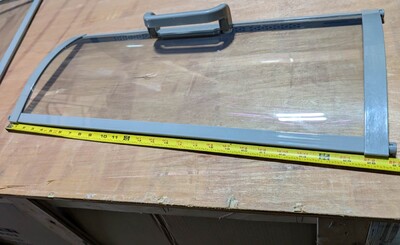 [Parts] HW18-U Arc-shaped glass door with handle 648*254CM