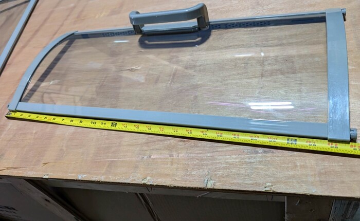[Parts] HW18-U Arc-shaped glass door with handle 648*254CM