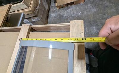 [Parts] HW18-U Arc-shaped glass door with handle 648*254CM