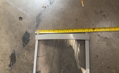 [Parts] HW18-U Arc-shaped glass door with handle 648*254CM