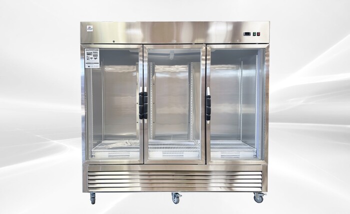 NSF Commercial 3 Door Stainless Steel Refrigerator KR-82BG1