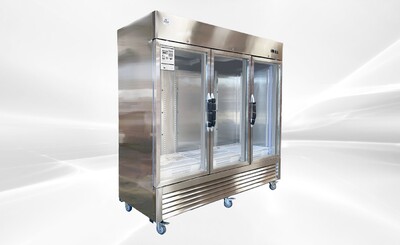 NSF Commercial 3 Door Stainless Steel Refrigerator KR-82BG1
