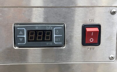 NSF chip Warmer Countertop Display Cabinet ShowCase RTR-205L