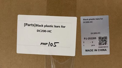 [Parts] DC200 Deli Meat Display Refrigerator Black plastic bars
