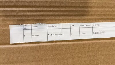 [Parts] CL-238 Bakery Case Refrigerator Black A Set of Door