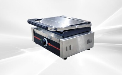 NSF Panini Sandwich Grill Top Ribbed And Lower Flat PG811EC