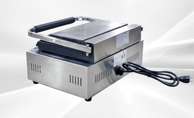 NSF Panini Sandwich Grill Top Ribbed And Lower Flat PG811EC