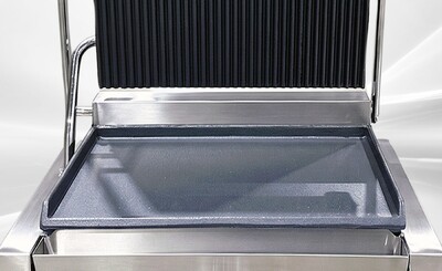 NSF Panini Sandwich Grill Top Ribbed And Lower Flat PG811EC