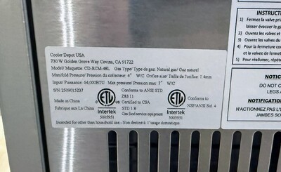NSF 48ins Gas Salamander Broiler CD-RCM-48L