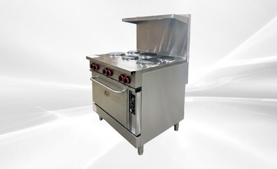 NSF 6 Burner Electric Range With Convection Oven ER36C