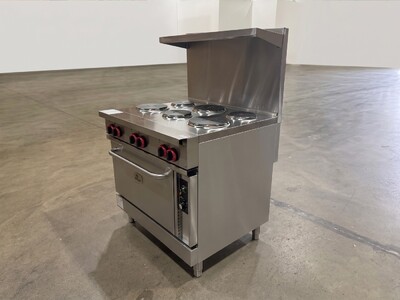 NSF 6 Burner Electric Range With Convection Oven ER36C