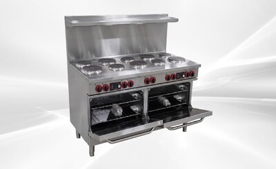 NSF 10 Burner Electric Range With Convection Oven ER60C
