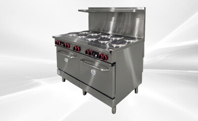 NSF 10 Burner Electric Range With Convection Oven ER60C