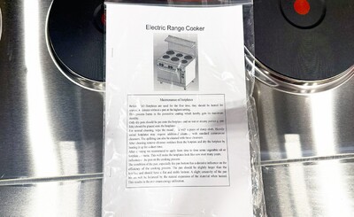 NSF 10 Burner Electric Range With Convection Oven ER60C