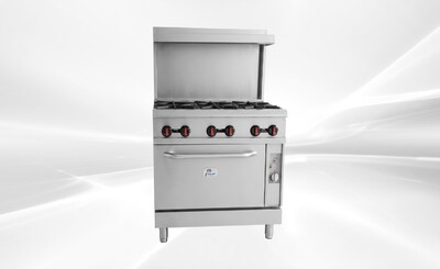 NSF 36 ins 6 Burner Convection Oven Range RGR-36CS