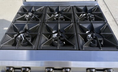 NSF 36 ins 6 Burner Convection Oven Range RGR-36CS