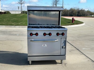 NSF 36 ins 6 Burner Convection Oven Range RGR-36CS