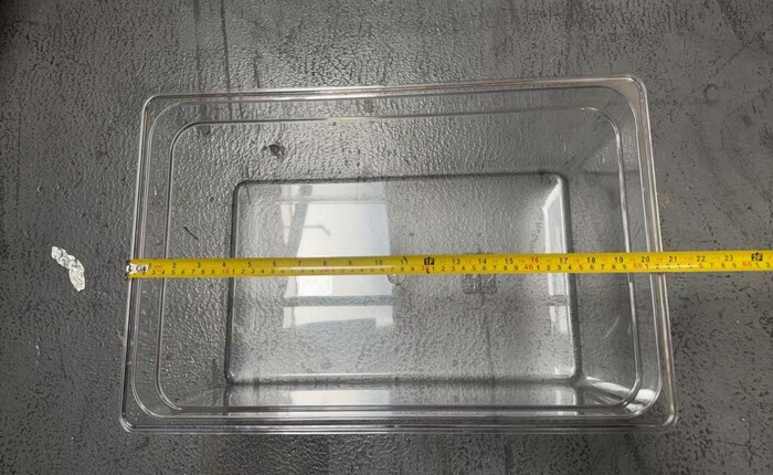 [Parts] PICL1 Pizza Prep Table Plastic Deep Tray 20.5*12.5*8 ins