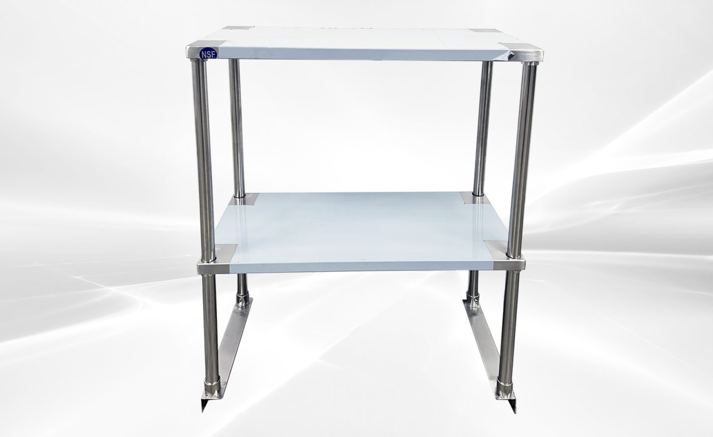 NSF 24 ins Stainless S Table Double Deck Overshelf  HN-OSD-1224