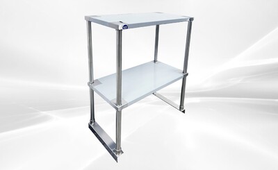 NSF 24 ins Stainless S Table Double Deck Overshelf  HN-OSD-1224