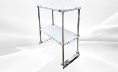 NSF 24 ins Stainless S Table Double Deck Overshelf  HN-OSD-1224
