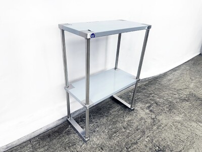 NSF 24 ins Stainless S Table Double Deck Overshelf  HN-OSD-1224