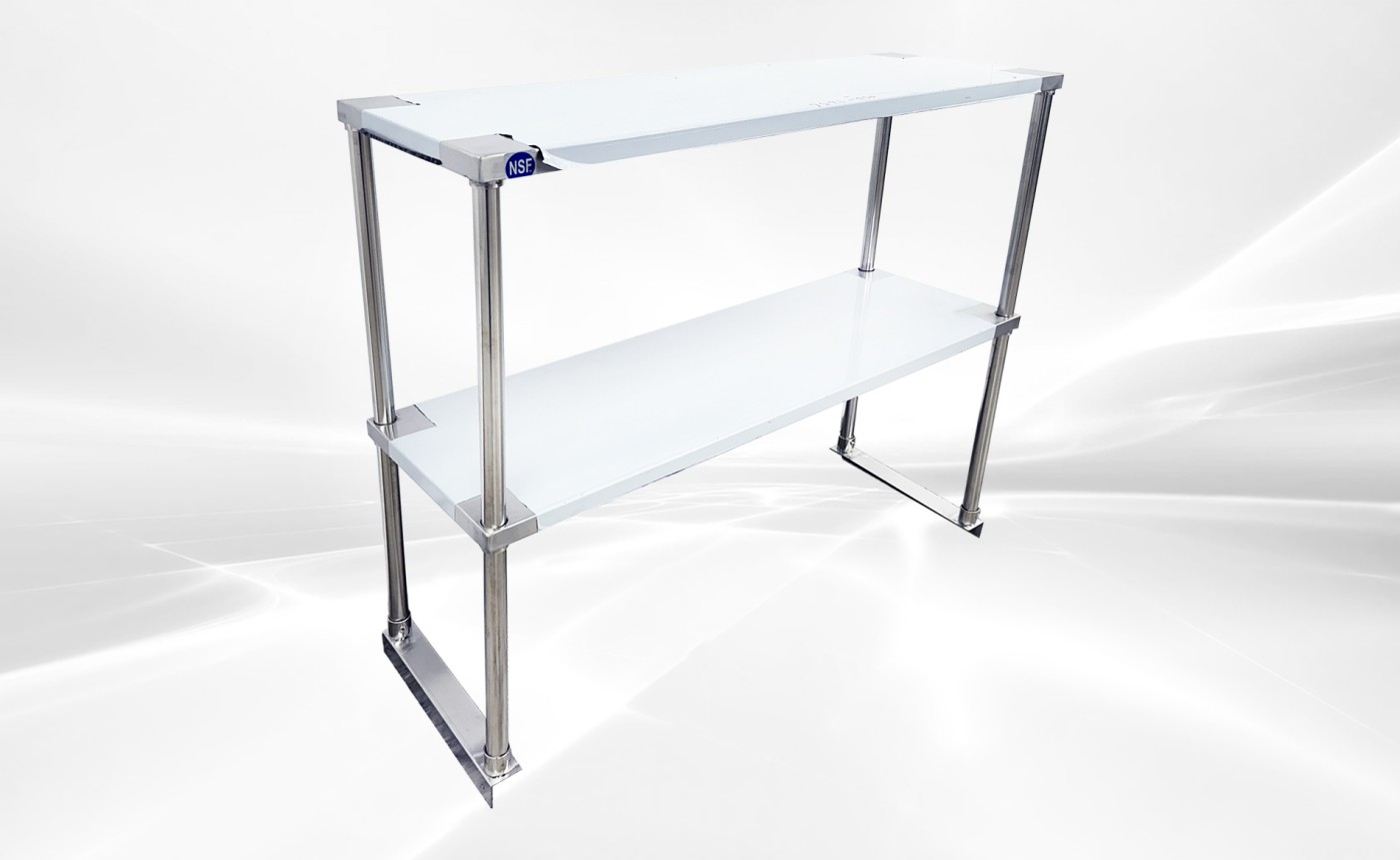 NSF 36 ins Sandwich Prep Table 2 Deck Overshelf  HN-OSD-1236
