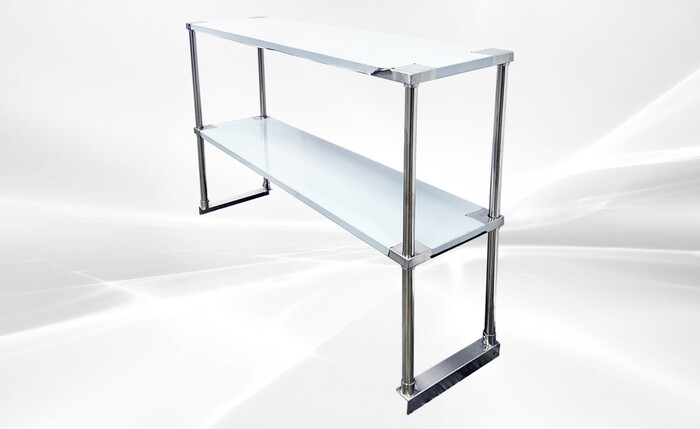 NSF 48 ins Under counter Double Deck Overshelf  HN-OSD-1248