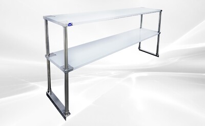 NSF  60 ins Sandwich Prep Table 2 Deck Overshelf  HN-OSD-1260