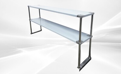 NSF  60 ins Sandwich Prep Table 2 Deck Overshelf  HN-OSD-1260