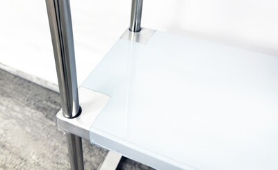 NSF  60 ins Sandwich Prep Table 2 Deck Overshelf  HN-OSD-1260